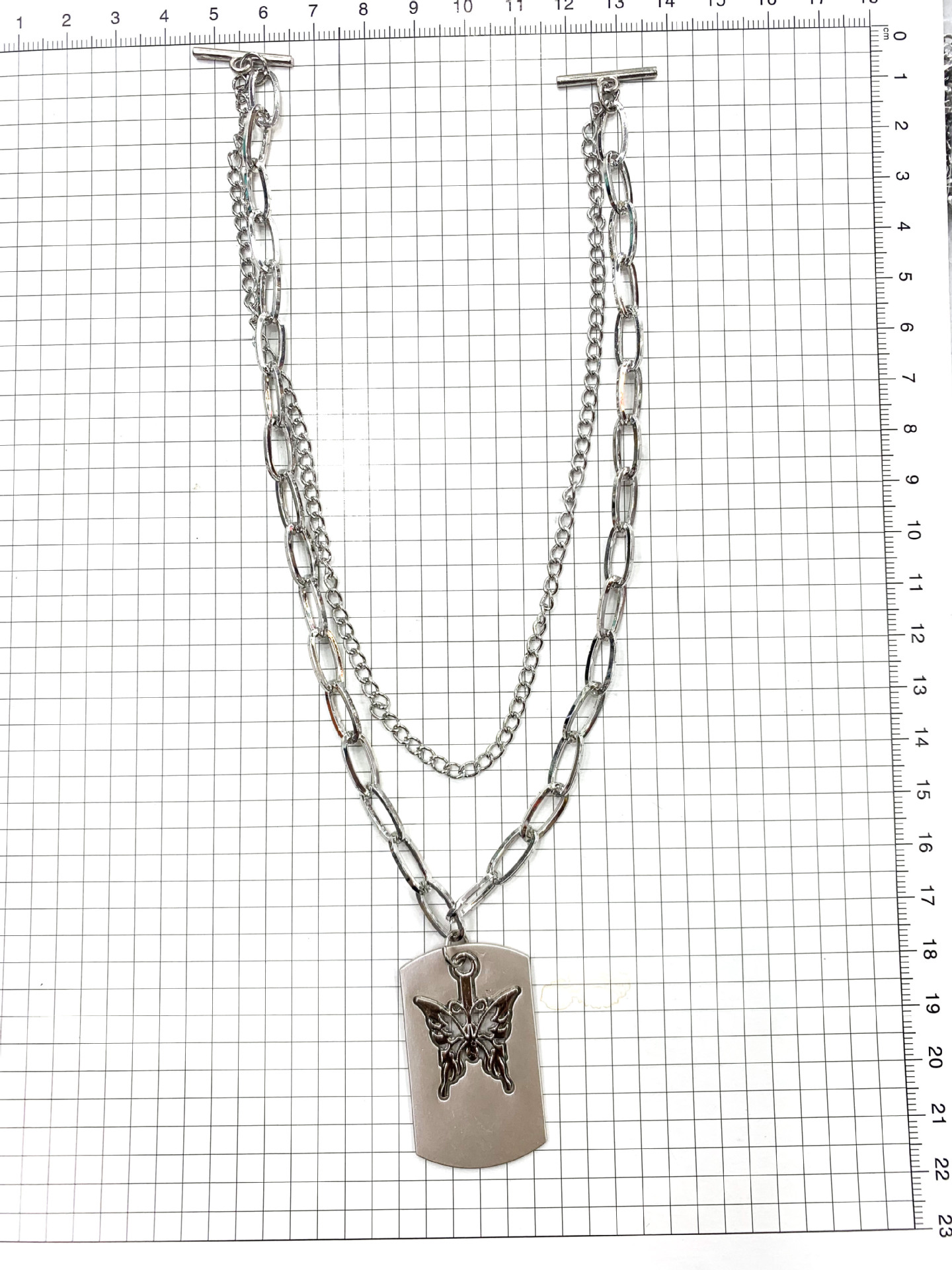 더블 나비 펜던트