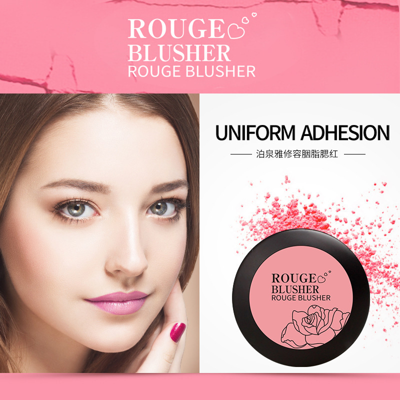 Boquanya cara reparación Rouge rubor cara reparación suave y mejorar la tez nude maquillaje natural Rouge crema cojín de aire Blush