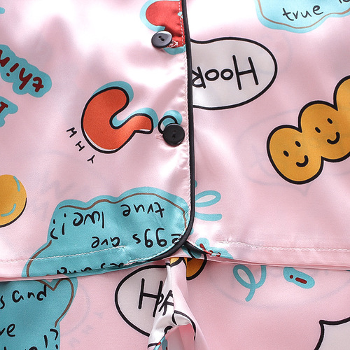 BE05 Mufu Rui  Spring New Home Clothing Suit Girls Baby Children's Clothing Korean Version Cute Cartoon Suit Trendy
