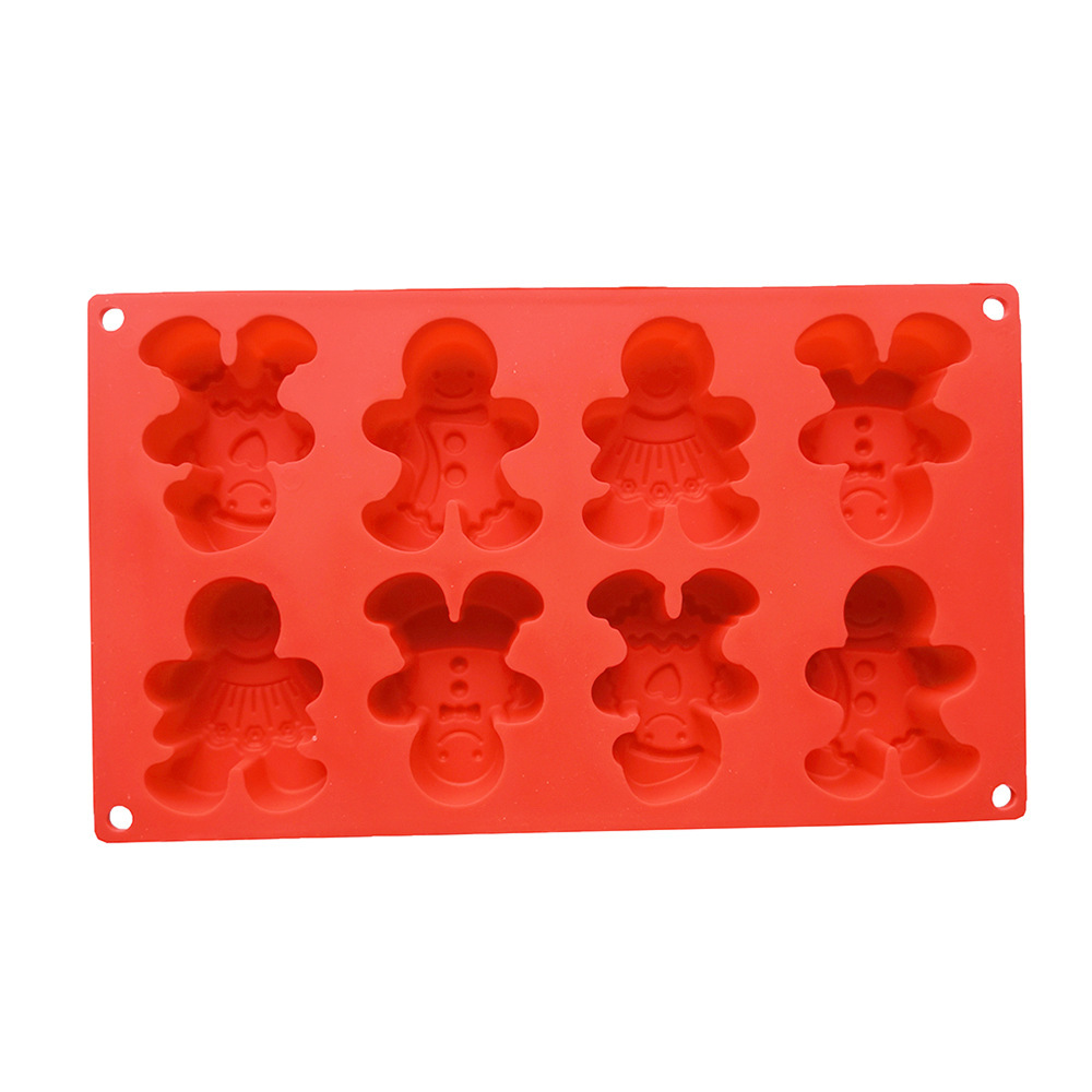 8 muñecos de nieve 76 molde de silicona pastel helado pudín molde de postre jabón utensilios