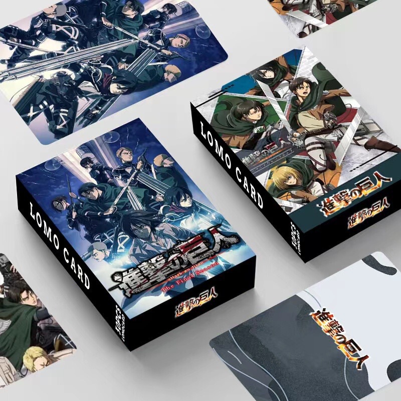Spot new attack giant double-sided 30 small card animation peripheral boxed photo card LOMO card Spot new attack giant double-sided 30 small card animation peripheral boxed photo card LOMO card
