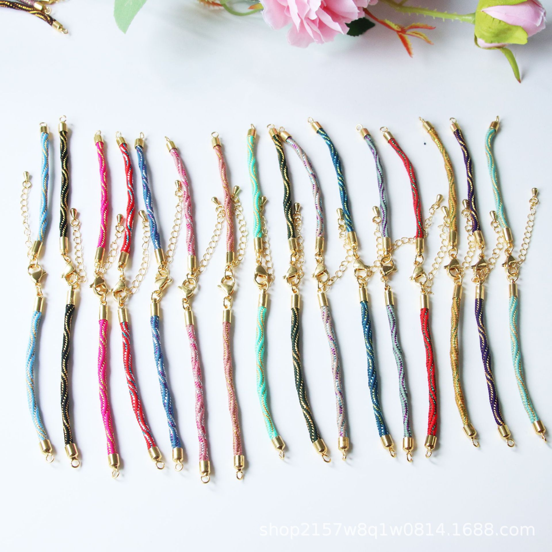 Ethnic Style Style 1 Piece Cord Cord String 155mm DIY Woven Hand Strap Chain Ethnic Style Stripe