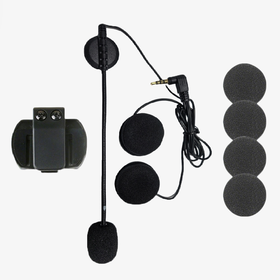 Manufacturer V6/V4 Pinhole 3.5mm Interface Universal Motorcycle Helmet Bluetooth Headset Helmet Intercom Headset Accessories