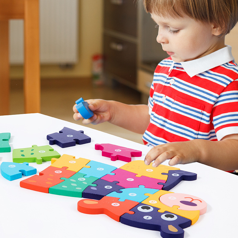CPC hebilla tridimensional dinosaurio rompecabezas animal número letras rompecabezas cognitivo bebé educación temprana juguetes de iluminación bloques de construcción