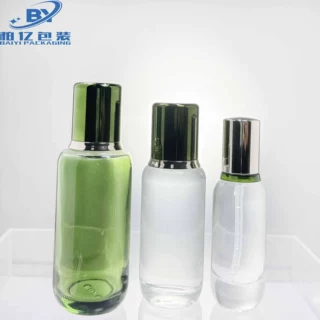 现货海迷同款玻璃套装化妆品分装瓶精油精华液水乳面霜瓶化妆玻璃