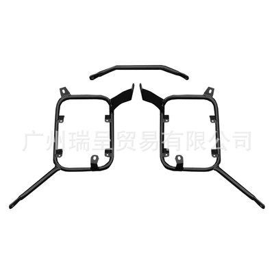Motorcycle bumper 2010-2014 luggage rack, three-box - black-frame