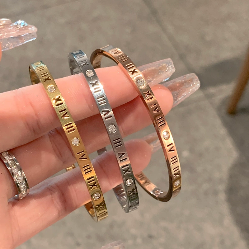Серебряный браслет из нержавеющей стали, оптовая продажа