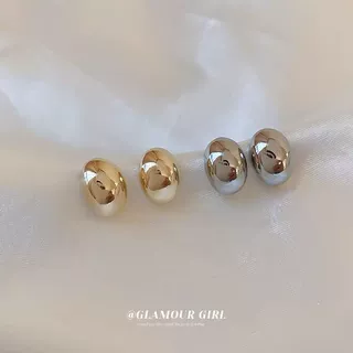 高级感法式金豆耳钉简约女秋冬款小巧耳环耳饰冷淡风百搭