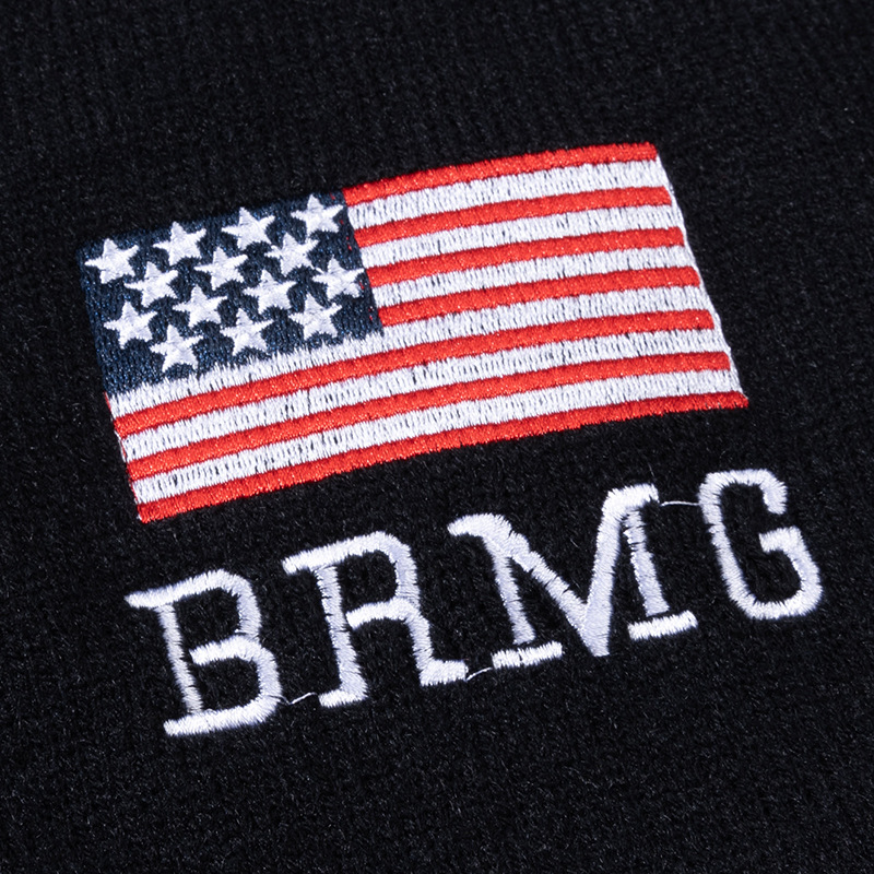YWFG ropa de mujer americana retro letras de otoño 2024 pareja alta versátil cuello redondo manga larga suéter de punto