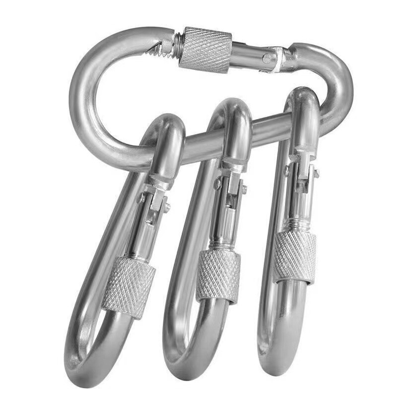 国家規格6号鉄亜鉛メッキナット安全フックスプリングフック荷物吊り下げ金具耐荷重釣り道具フィットネスアウトドア吊りリング|undefined