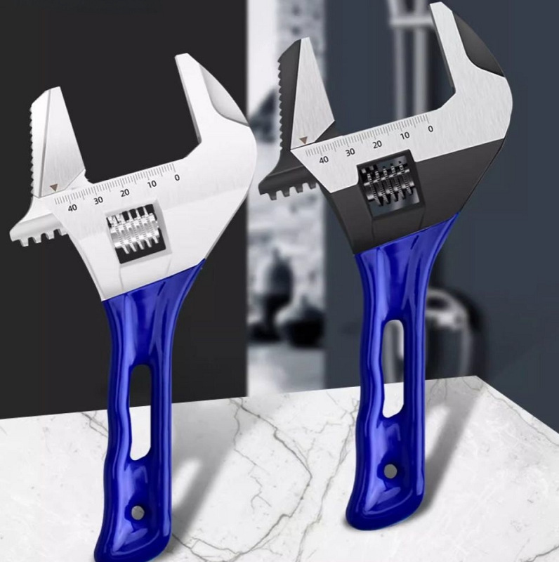 厂家批发卫浴扳手短柄大开口活动多功能6寸8寸五金工具活络