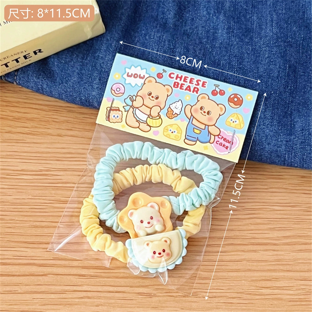 Cute hair accessory, elastic bangs, with little bears