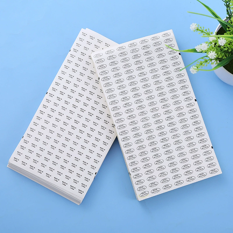 Овал слипчивого ярлыка поставки фабрики сразу СДЕЛАНО В КИТАЕ большое количество ярлыков стикера СДЕЛАНО В КИТАЕ