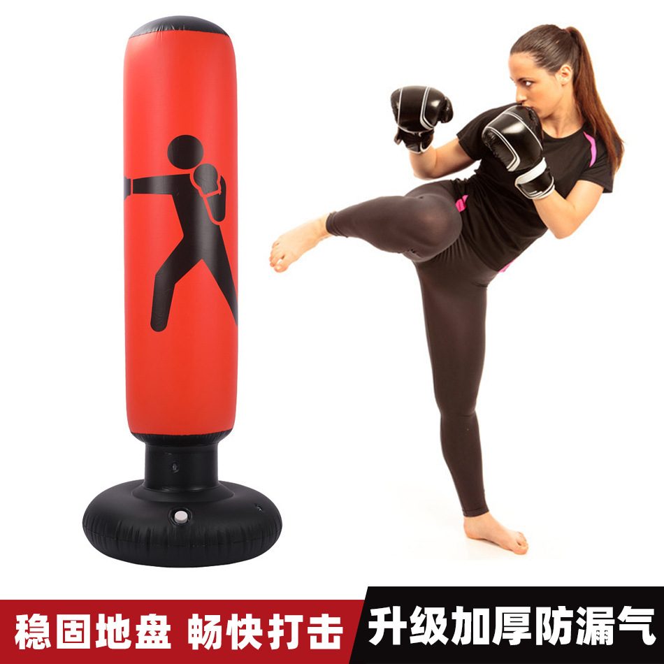 Bolsa de arena de bobbin columna de boxeo tipo bolsa de arena vertical objetivo de boxeo equipo de entrenamiento de boxeo infantil suministros de boxeo domésticos