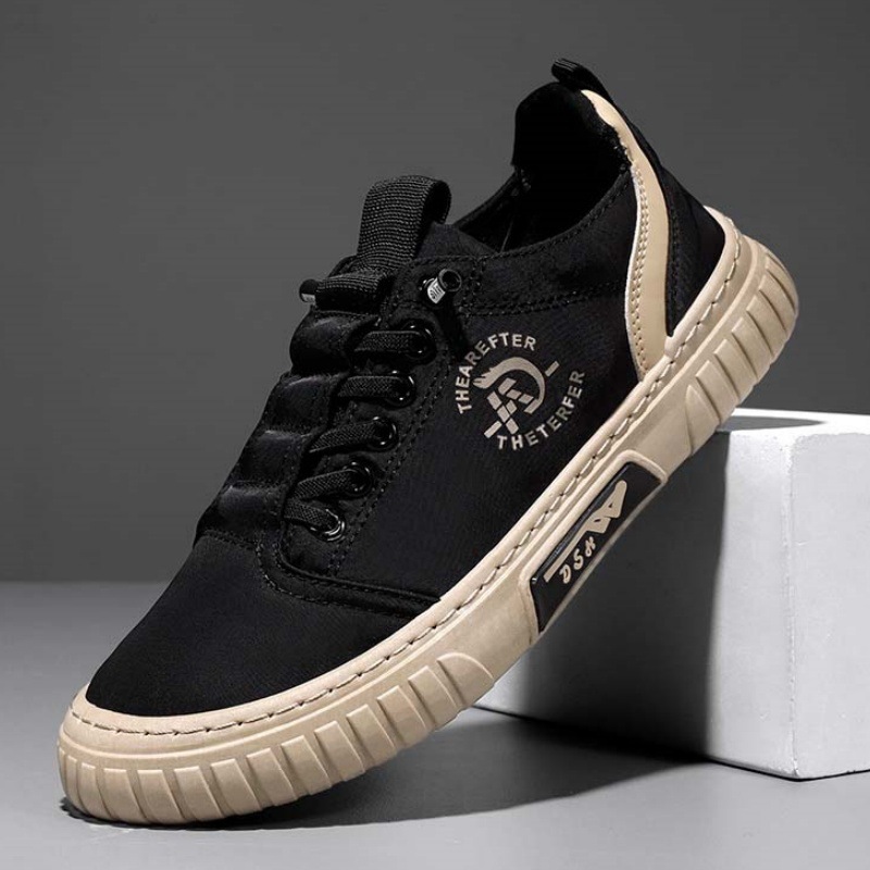 2025 Fashion New Cross-Border Extra Large Men's Shoes One-Step Spot Wholesale Casual and Comfortable Canvas Pu Men's Shoes