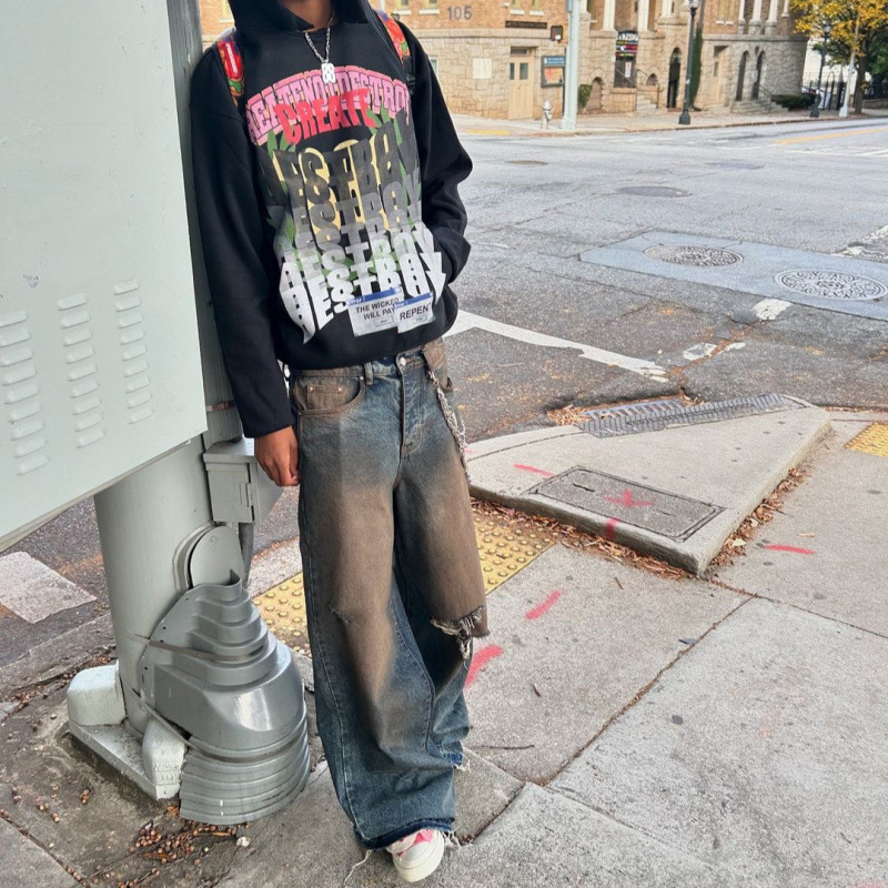 Y2K Gothic Streetwear Hoodie With 3D Skeleton Print – Unisex Oversized Zip-Up Jacket For Men & Women_voghion.com