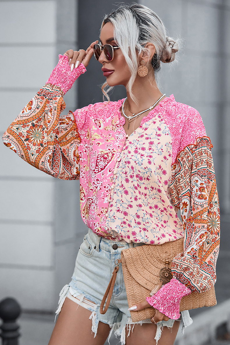 Model Wearing Blouse