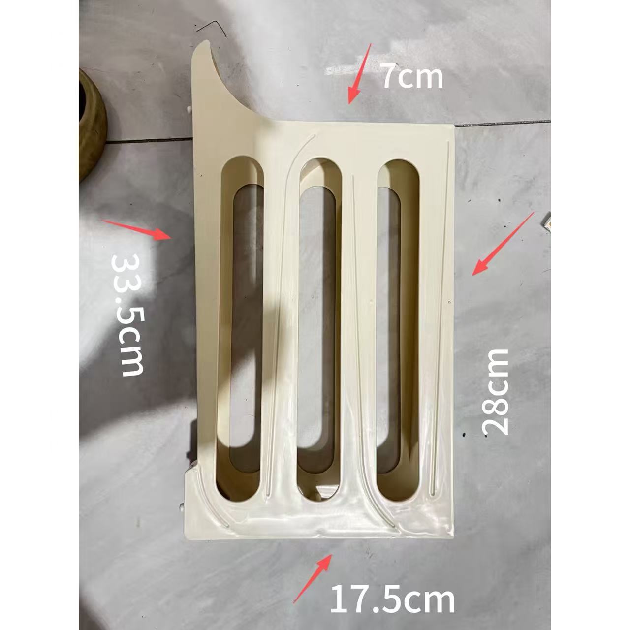 Caja de almacenamiento de huevos de tipo deslizante automático creativo para huevos domésticos de cuatro capas, estante de huevos para ahorrar espacio en la puerta lateral del refrigerador