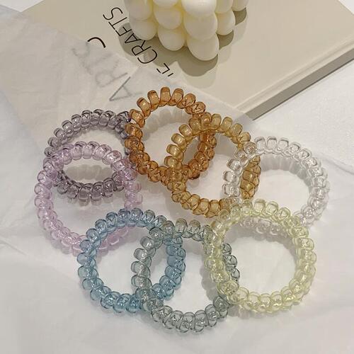 Elegant Phone Line Hairband Set for Summer, Headband Hair Tie Rubber Band for Tying Hair High Ponytail Female Hair Accessory