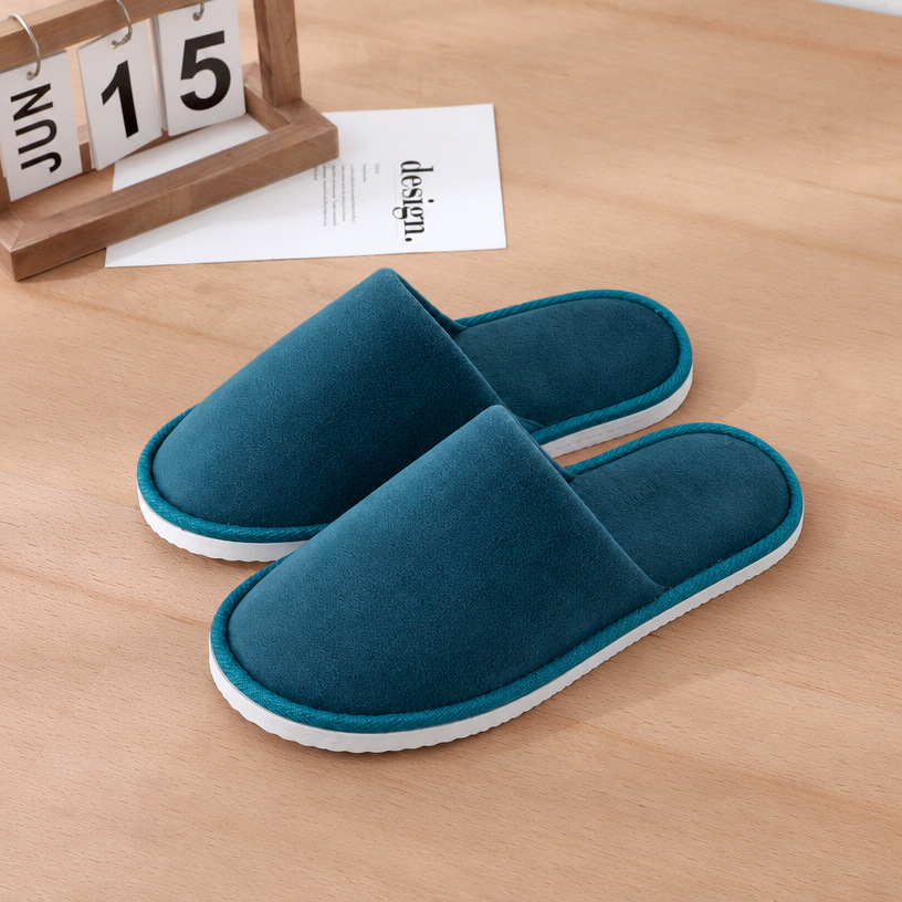 Pantuflas Desechables de Algodón de Vellón de Coral Antideslizantes para Hoteles, Viajes y Hogar image 12