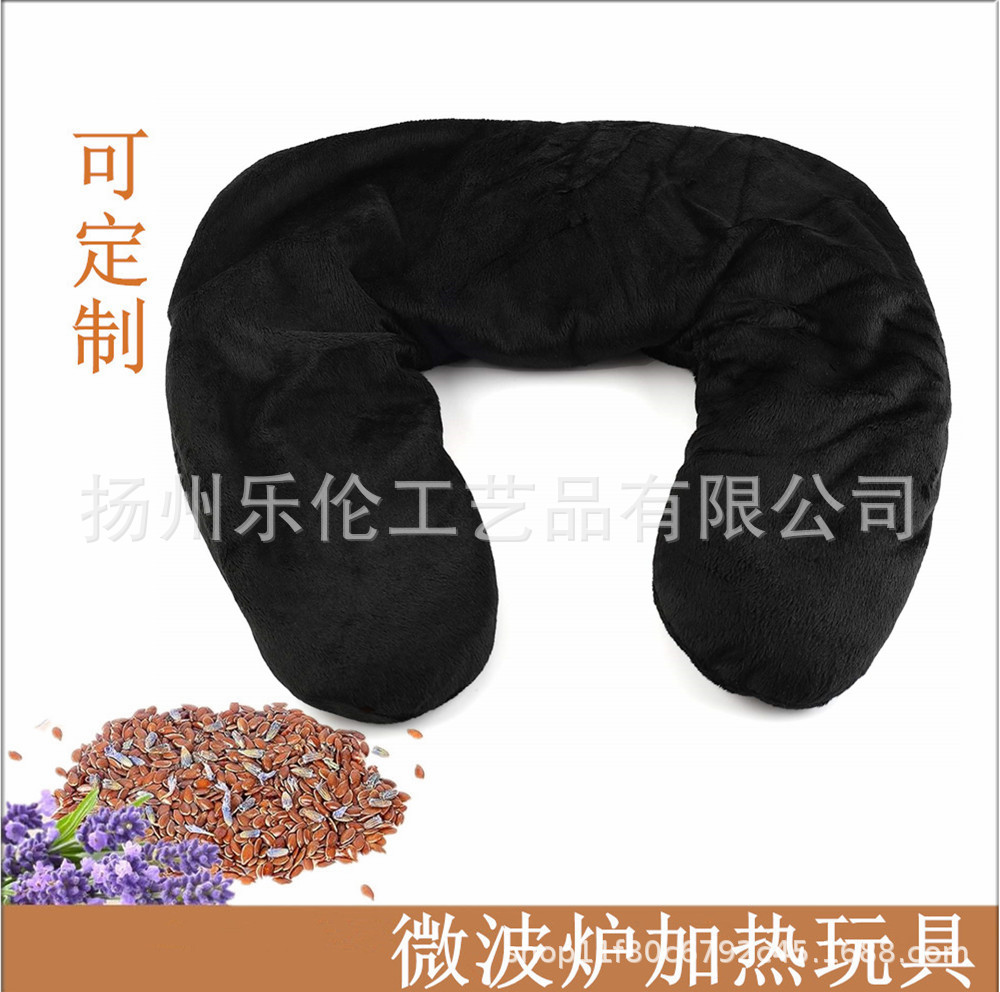 Transfronterizo frío y caliente doble almohada de cuello calentamiento horno de microondas compresas frías y calientes paquetes de lino, semilla de cascada almohada de cuello al por mayor