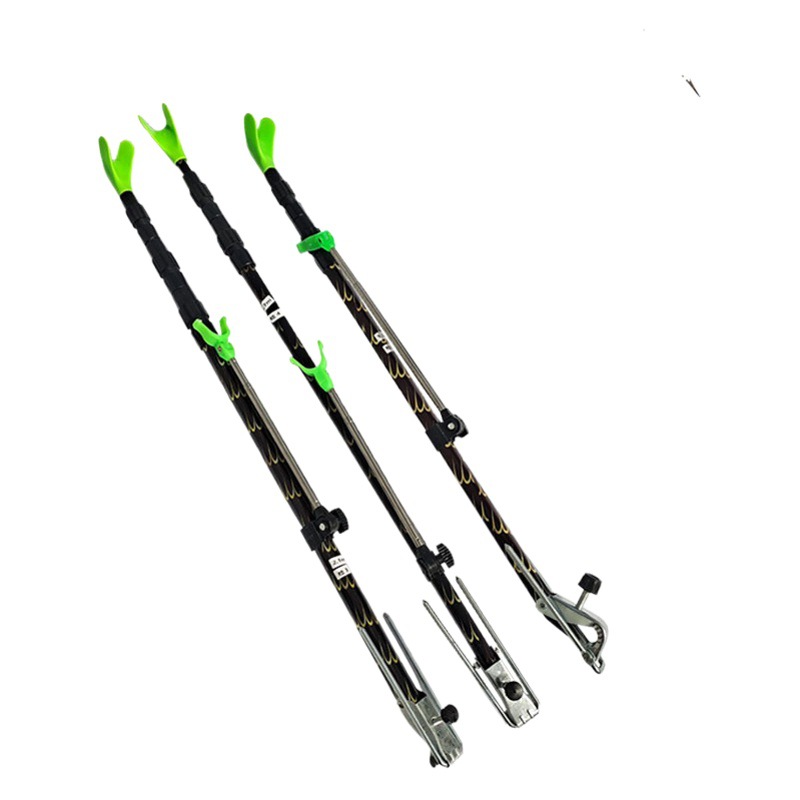 Fishing Rod Bracket Aluminum Alloy 2.1 m Triangle Bracket with Battery Fishing Rod Battery