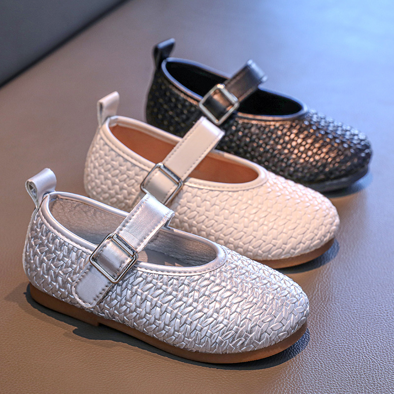 童鞋批发2025秋季新款女童韩版气质单鞋儿童女孩浅口软底百搭皮鞋