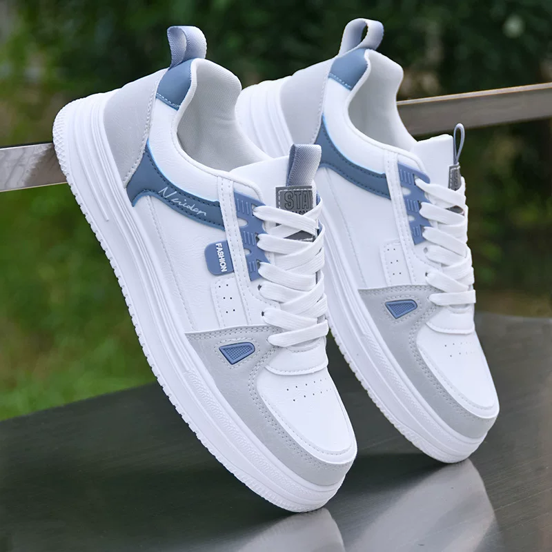 Summer footwear, breathable universal white shoes, trend sneakers, soft sole