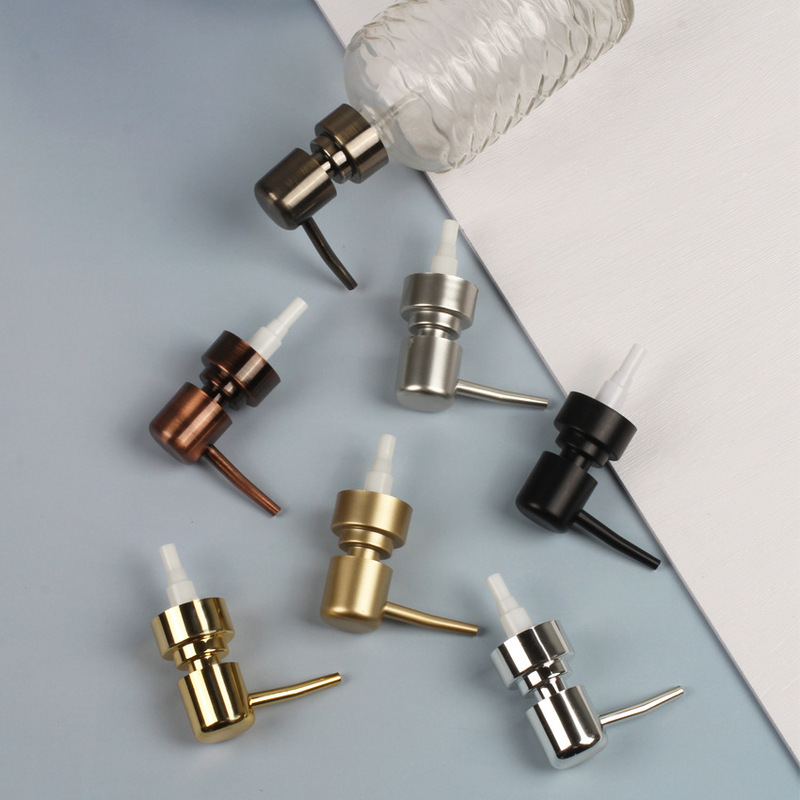 Electroplating ABS emulsion pump head disinfection wash-free hand sanitizer bottle extrusion head shower gel hand sanitizer nozzle can be set Electroplating ABS emulsion pump head disinfection wash-free hand sanitizer bottle extrusion head shower gel hand sanitizer nozzle can be set