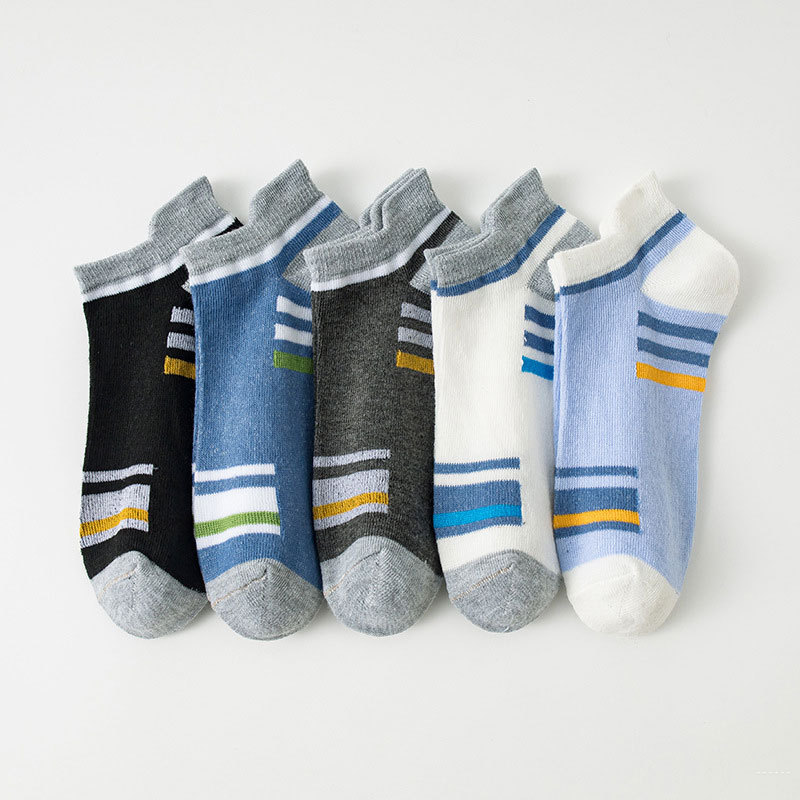 Calcetines para hombre Primavera y verano Calcetines deportivos finos que absorben el sudor y desodorantes Calcetines cortos de todo fósforo de moda Mori al por mayor