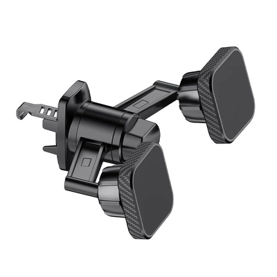 Car phone holder Holder with Automatic Locking Clamp - two-black-magnetic-hooks