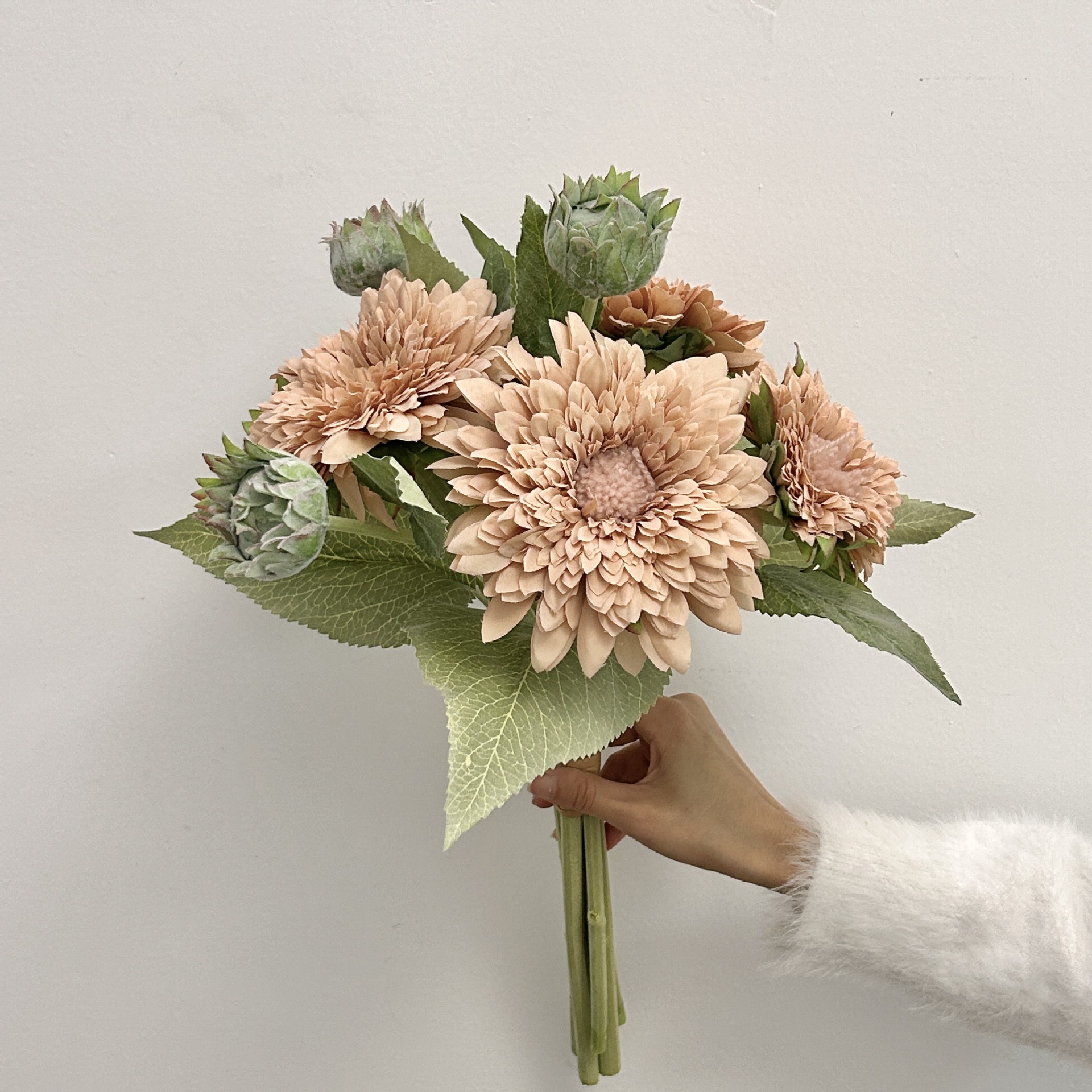 Teddy girasol flores de simulación flores falsas decoración de la sala de estar floral decoración de la mesa de comedor ramo de mano accesorios de fotos