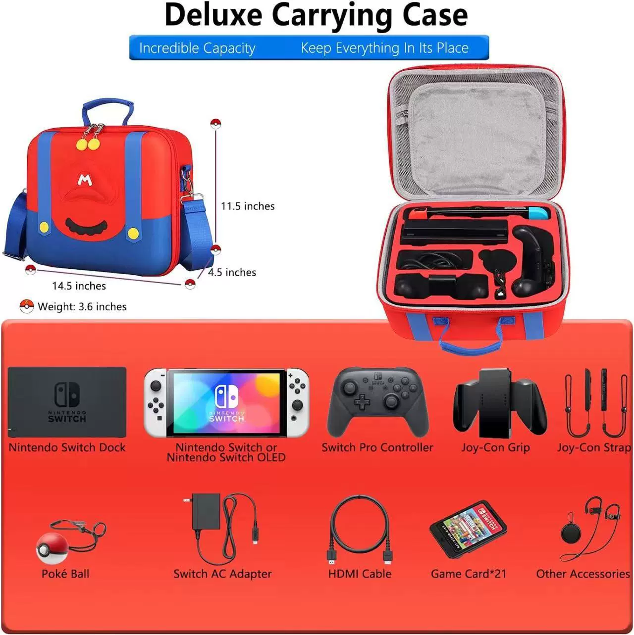 Сумка Mario, пакет для хранения Switch, SwitchOL