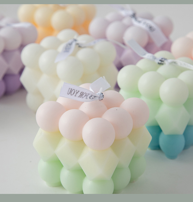 魔方香薰蜡烛伴手礼ins创意家居摆饰套装拍摄道具跨境蜡烛结婚礼详情15