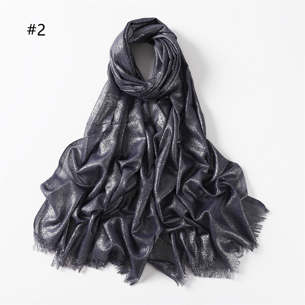 Women'S Gender Women's Fashion Solid Color Rayon Cotton Linen Scarves