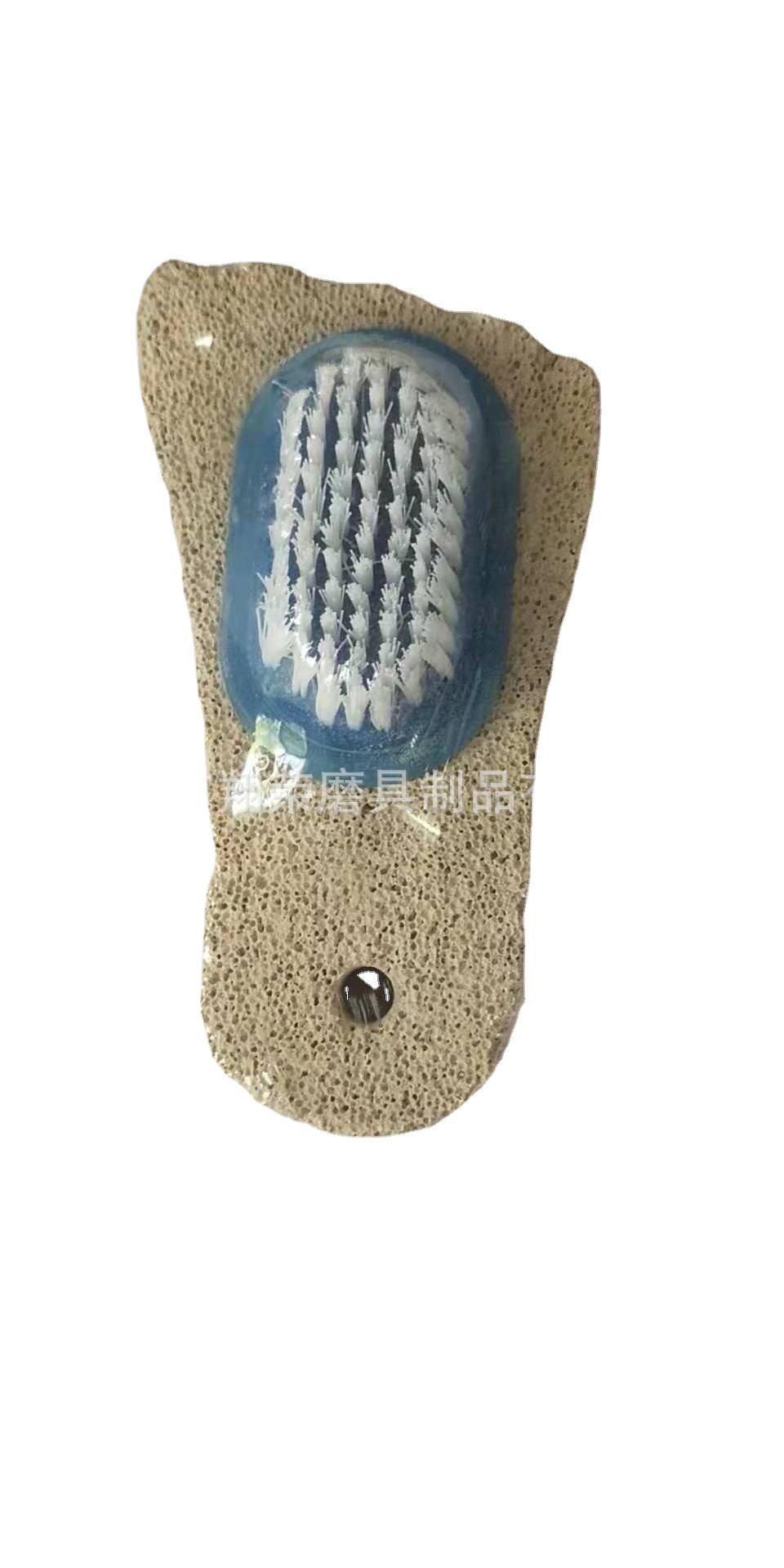 Foot style double-sided multi-function pumice stone brush