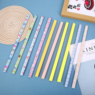 Cartoon printed star paper folding strip handmade work star handmade paper folding color handmade paper multi-color optional
