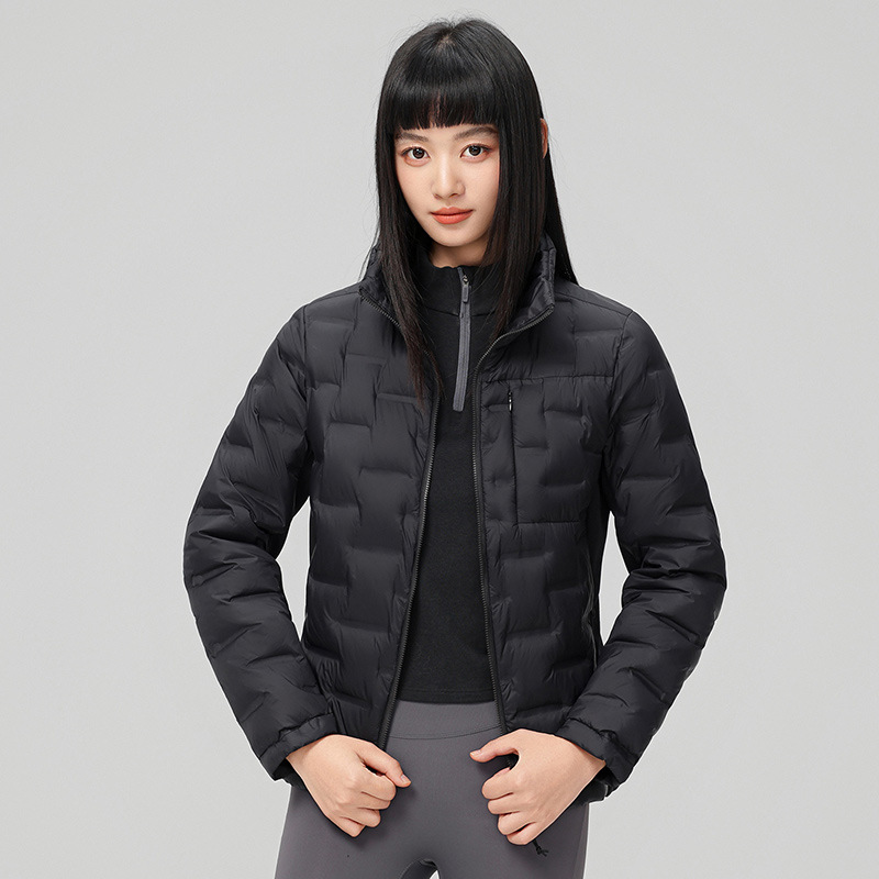 2025 otoño y invierno nuevo collar de abrigo delgado 90 chaqueta de plumón blanco caliente abrigo universal hombre