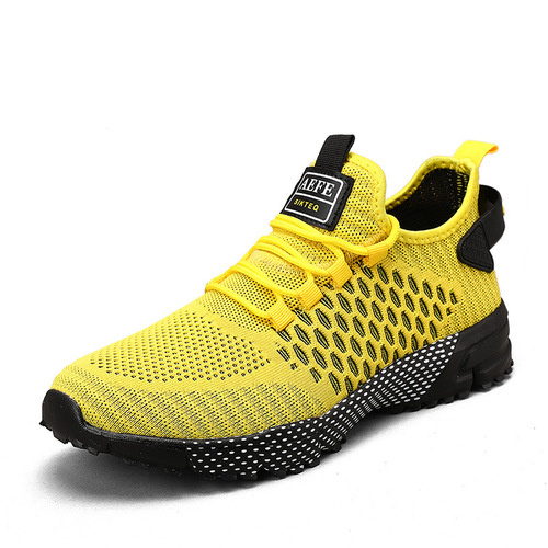 Worker direct supply of men's shoes, men's sports shoes, casual running shoes, Korean style trendy versatile breathable mesh shoes cross-border