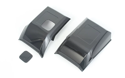 handle, door bowl, air vent, lamp | Lamp eyebrow - rear-bumper-guard-painted-black