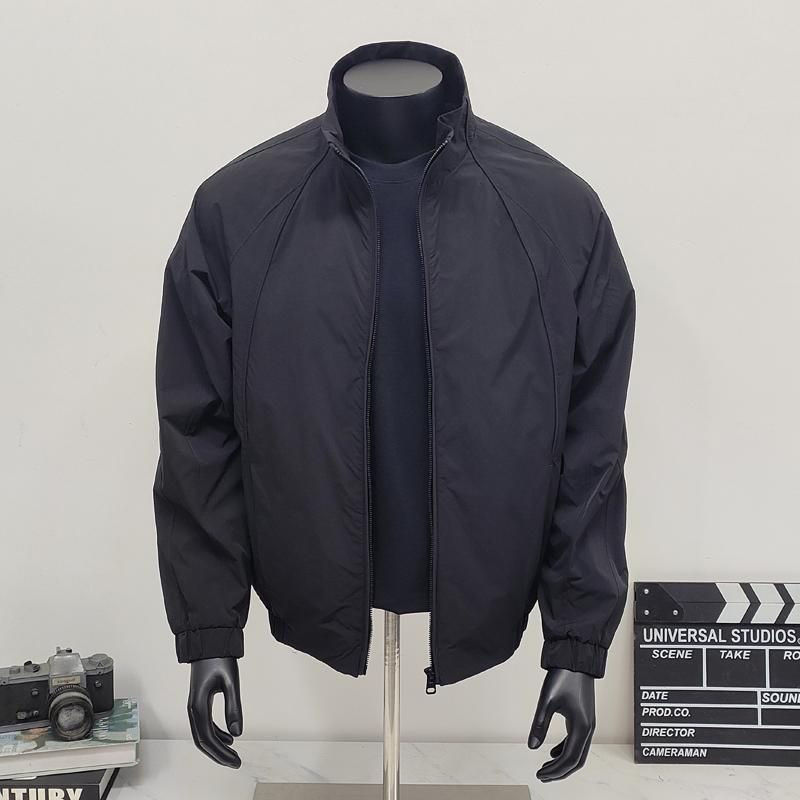 Stand Collar Jacket For Men American Style Casual Autumn Coat_voghion.com