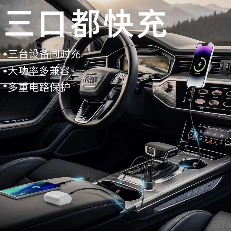 Charger, lighter, plug for car, 78W