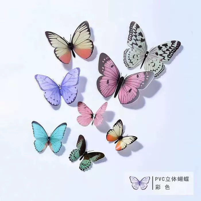 3D‑бабочки из ПВХ для декора и фотосессий, ручная работа, набор 36 шт.