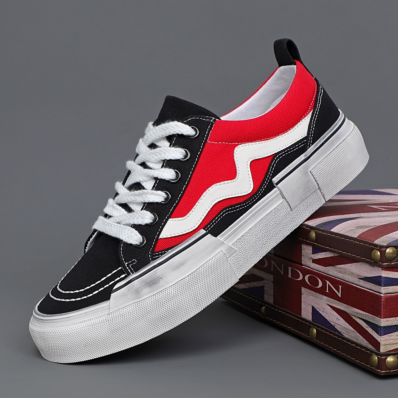 Fashionable breathable footwear for leisure, low trend shoes, sneakers, trend of season