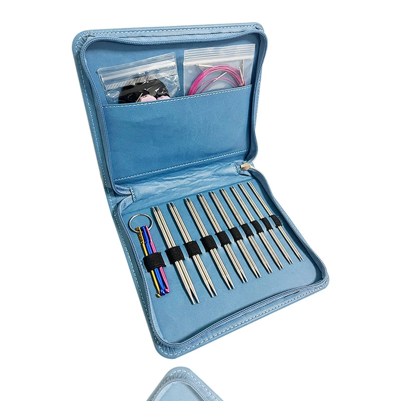 Кольцо из нержавеющей стали вязать ручной инструмент шерсти вязать крюк вязаный свитер шарф шерсть иглы носки костюм