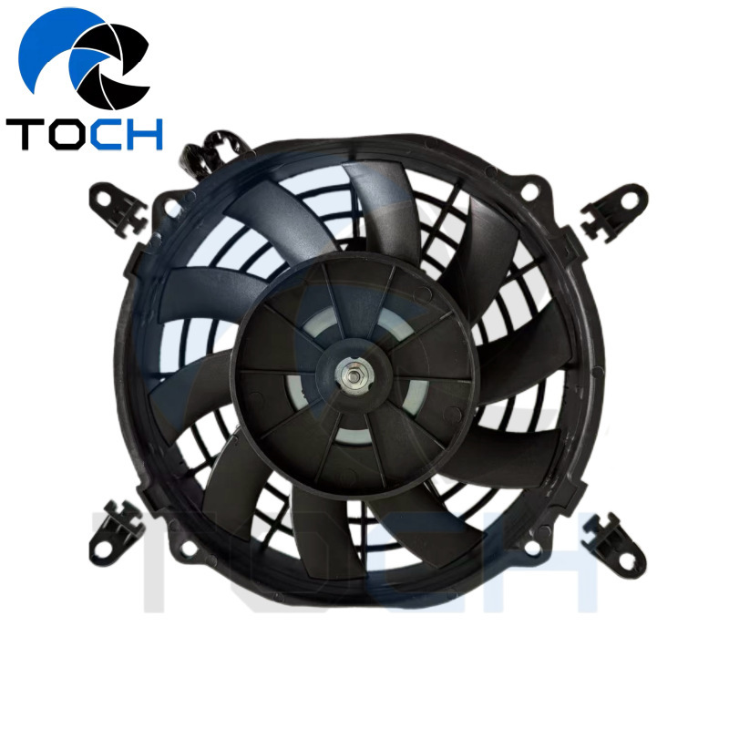 Suitable for Modified Car Air Conditioning Fans//Radiator Fans/Cooling Fans 7inch Curved Blades 80W Universal Type