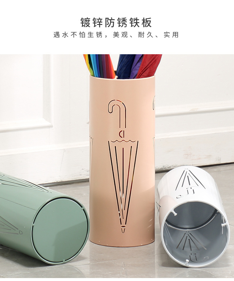 简约家用雨伞架子 创意大堂放伞桶门口雨伞沥水架 商用置放雨伞桶-阿里巴巴