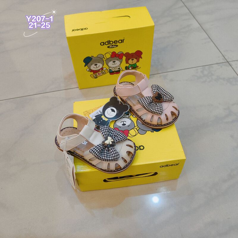 Adibear Baby Soft-Soled Non-Slip Toddler Shoes with Bowknot, Little Princess Shoes, Children's Anti-Kick Closed-Toe Sandals for the Beach Adibear Baby Soft-Soled Non-Slip Toddler Shoes with Bowknot, Little Princess Shoes, Children's Anti-Kick Closed-Toe Sandals for the Beach