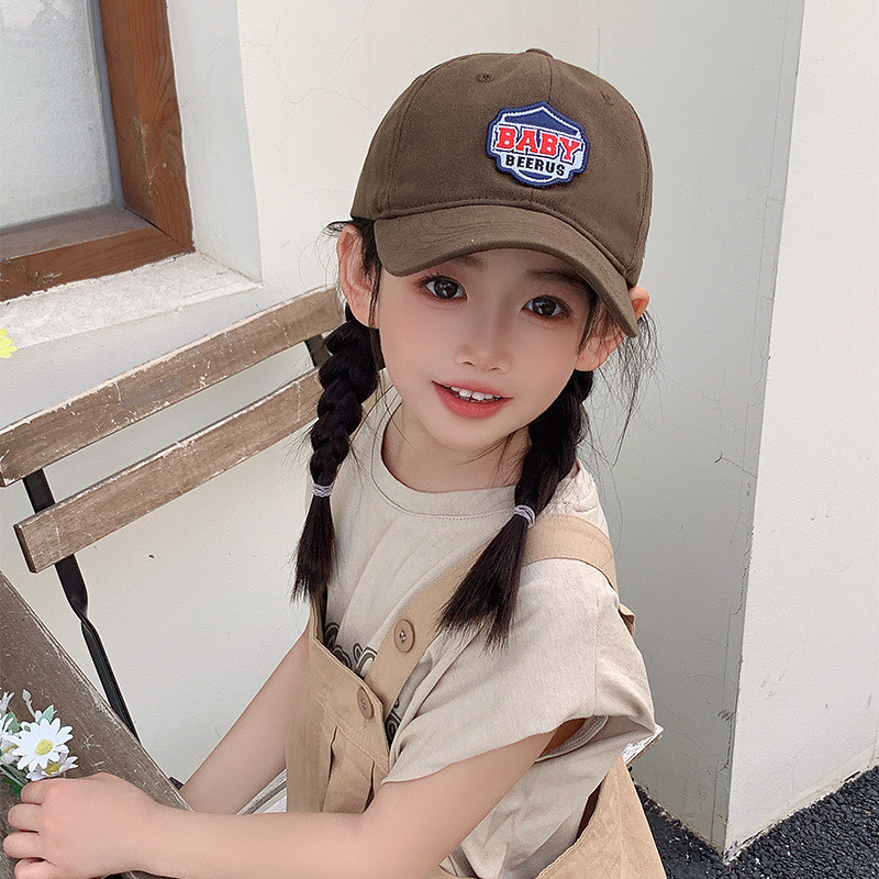 Sombreros de boca de pato para niñas sombreros de niños primavera y otoño nuevo primavera y verano delgada para niñas moda cool sombreros de béisbol 2025