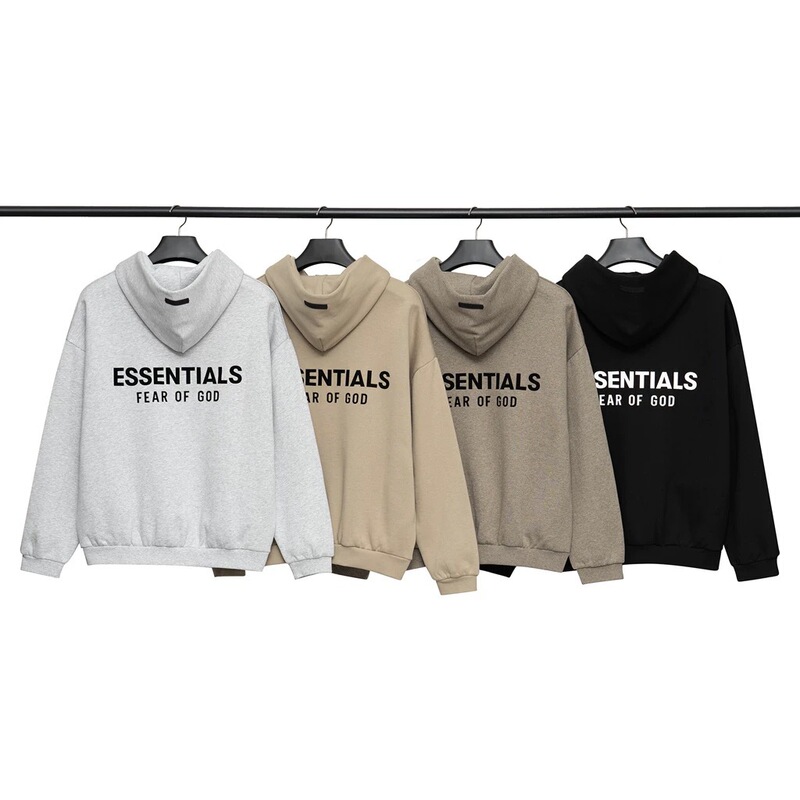 Main Line Fog Essentials Autumn and Winter Niche Trendy Brand American Velvet Loose Hooded Sweatshirt for Men and Women Main Line Fog Essentials Autumn and Winter Niche Trendy Brand American Velvet Loose Hooded Sweatshirt for Men and Women